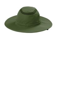 Port Authority Outdoor Ventilated Wide Brim Hat C947 (Color: Olive Leaf, size: L/XL)