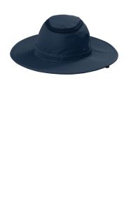 Port Authority Outdoor Ventilated Wide Brim Hat C947 (Color: Dress Blue Navy, size: S/M)